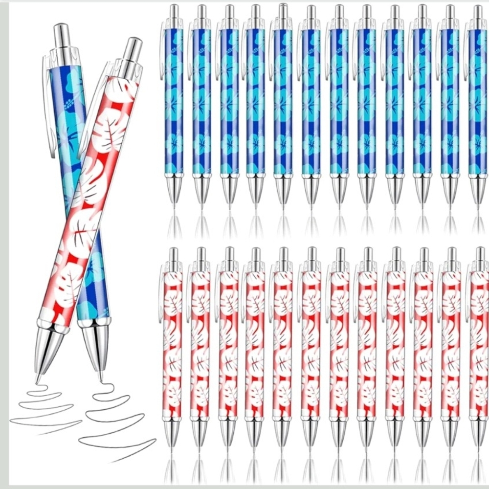 Floral Patterned Pens Set